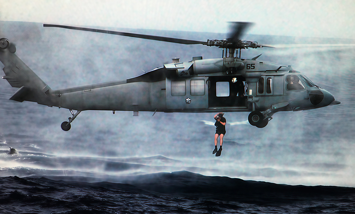 Navy Search and Rescue, 120 miles off the coast of Guantanamo Bay, Cuba