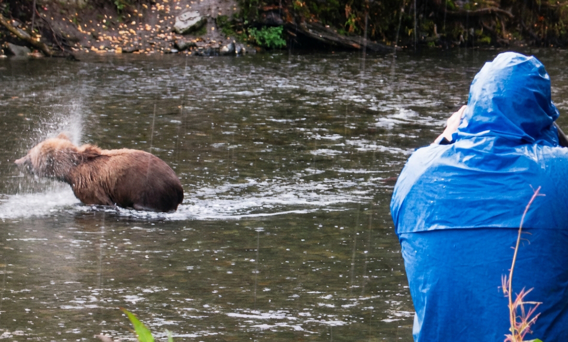 Conrad filming 700lb Grizzly